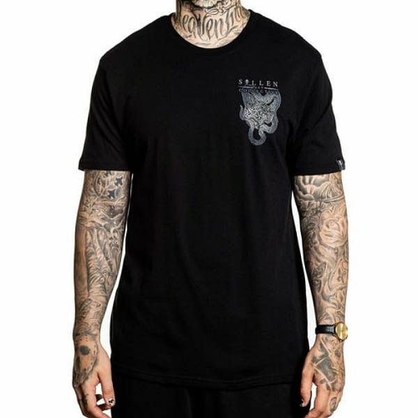 Tee Shirt Sullen Clothing Robert Atkinson Noir vue de face
