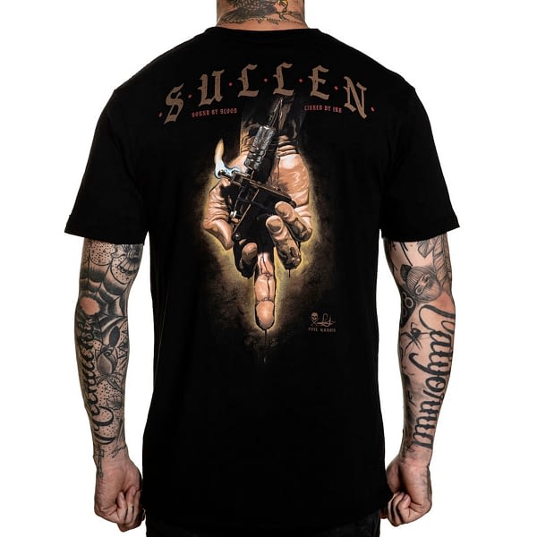 Sullen Art Collective Burned Premium Tee black vue de dos