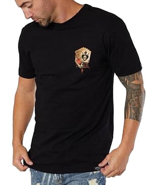 Tee Short Black Dead Mans Hand regular tee vue de dos