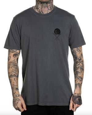Tee shirt Premium Lifer - Gris - Vue de face - Sullen Clothing